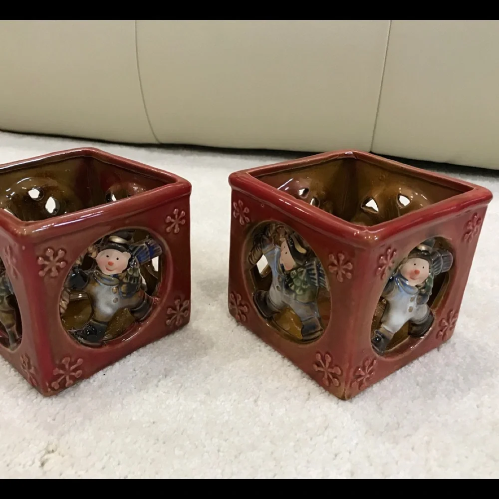 Snowmen‎ Votive Candle Holders Christmas